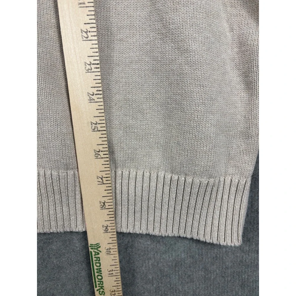 J. Crew Mens XXL Beige‎ Cotton Crewneck Knit Sweater BI841 HO23 Tan Long Sleeve